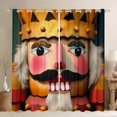 thumbnail image 1 of Manfei Ancuient Nutcracker Black Out Curtains,Merry Christmas Curtains Pack of 2 (42x63 Each),Hapy New Year Bedroom Curtains For Girls,Super Cozy Room Decor, 1 of 6