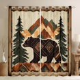 thumbnail image 1 of Manfei Animal Bear Blackout Curtains Set of 2 (52x84 Each) for Children Teens,Abstract Geometric Window Curtains,Rustic Cabin Curtains and Drapes,Luxury Bedroom Decor, 1 of 6