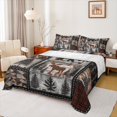 thumbnail image 1 of Manfei Animal Deer 4-Piece Full Size Sheets for Teens Female Men,Geometric Plaid Grid Bed Sheets,Retro Vintage Lightweight Sheet Sets,Lightweight Room Decor, 1 of 7