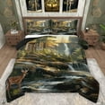 thumbnail image 1 of Manfei Animal Deer Full Size Comforter Sets 3-Piece for Boys Girls,Rustic Cottage Bedding Comforter Set,Nature Scenery Lightweight Bedding Sets,Ultra Soft Home Decor,Reversible, 1 of 8