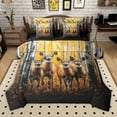 thumbnail image 1 of Manfei Animal Deers Boy Girl 7-Piece Bedding Comforter Set,Woodland Animal King Bedding Sets,Jungle Wildlife Ultra Soft Bed Sheets,Breathable Home Decor,Reversible, 1 of 8