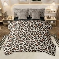 thumbnail image 1 of Manfei Animal Leopard Print 7-Piece Bedding Comforter Set for Female Men,Black Brown King Bedding Sets,Cheetah Print Ultra Soft Bed Sheets,Breathable Home Decor,Reversible, 1 of 8