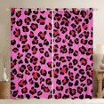 thumbnail image 1 of Manfei Animal Leopard Print Blackout Curtains Set of 2 (52x84 Each) for Female Men,Black Pink Window Curtains,Cheetah Print Curtains and Drapes,Breathable Home Decor, 1 of 6