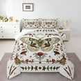 thumbnail image 1 of Manfei Animal Moth 3pcs King Size Comforter Sets,Floral Mushroom Bedding Comforter Set,Bohemian Theme Super Cozy Bedding Set,Lightweight Flower Room Decor,Reversible, 1 of 8
