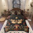 thumbnail image 1 of Manfei Animal Moth 7-Piece Twin Bedding Sets,Floral Mushroom Bedding Comforter Set,Bohemian Theme Breathable Sheet Sets,Lightweight Flower Room Decor,Reversible, 1 of 8