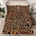 thumbnail image 1 of Manfei Animal Print 4 Pieces Queen Sheet Sets,Cheetah Print Ultra Soft Flat Sheet,Abstract Wildlife Queen Fitted Sheet,Leopard Room Decoration, 1 of 6