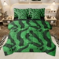 thumbnail image 1 of Manfei Animal Print 7-Piece Bedding Comforter Set for Female Men Teens,Black Green King Bedding Sets,Abstract Geometric Ultra Soft Bed Sheets,Ultra Soft Home Decor,Reversible, 1 of 8