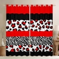 thumbnail image 1 of Manfei Animal Print Patchwork Blackout Curtains Set of 2 (52x84 Each) for Teens Boys Girls,Animal Leopard Zebra Window Curtains,Geometric Stripes Curtains and Drapes,Luxury Bedroom Decor, 1 of 6