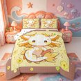 thumbnail image 1 of Manfei Aquatic Axolotl Full Size Comforter Sets,Ocean Amphibian Print Bedding Comforter Set,Polkadot Reversible,3 Pieces,1 Comforter and 2 Pillowcases, 1 of 7