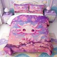 thumbnail image 1 of Manfei Aquatic Axolotl Quilt Full,Ocean Animal Full Bedspread Sets,3 Pieces,1 Coverlet and 2 Pillowcases, 1 of 7