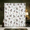 thumbnail image 1 of Manfei Aquatic Bird Pattern Blackout Curtains,Farmhouse Cabin Window Curtains Pack of 2 (38x45 Each), 1 of 6