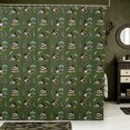 thumbnail image 1 of Manfei Aquatic Bird Pattern Shower Curtain 72Wx78L,Farmhouse Duck Bath Curtain, 1 of 5