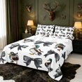 thumbnail image 1 of Manfei Aquatic Mallard Bird Bed Sheets,Vintage BowknotFull Size Sheets,4pcs,1 Flat Sheet,1 Fitted Sheet and 2 Pillowcases, 1 of 6