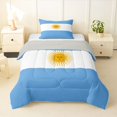 thumbnail image 1 of Manfei Argentinian Flag Twin Comforter Sets,Blue White Yellow Bedding Set,Light Gray Reversible,2pcs,1 Comforter and 1 Pillowcase, 1 of 7