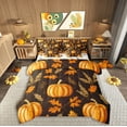 thumbnail image 1 of Manfei Autumn Harvest Bedding Sets Twin Size,Thanksgiving Day Comforter Sets with Sheets,Fall Pumpkin Bed in a Bag Twin size,Breathable Botanical Room Decor,Reversible,7-Piece, 1 of 6