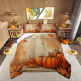 thumbnail image 1 of Manfei Autumn Orange Pumpkin Bedding Comforter Set, Fall Harvest Festival Twin Comforter Sets, Teen Kid Child Reversible Bedding Set, Ultra Soft Home Decor, 2pcs, 1 of 8