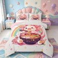 thumbnail image 1 of Manfei Axolotl Pattern King Size Comforter Sets,3D Printed Animal Comforters King Size,Pink Reversible,3-Piece,1 Comforter and 2 Pillowcases, 1 of 7