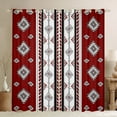 thumbnail image 1 of Manfei Aztec Curtains and Drapes (38x45),Boho bohemian Flower Blackout Curtains for Bedroom,Silver Retro Geometric Curtains Pack of 2 (38x45),Microfiber Bedroom Decoration, 1 of 6