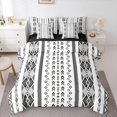 thumbnail image 1 of Manfei Aztec Geometric Bedding Comforter Set 7-Piece,Modern Abstract Geometric King Bedding Sets,Boho Stripes Lines Bed Sheets For Teens,Breathable Home Decor,Reversible, 1 of 8