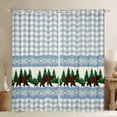 thumbnail image 1 of Manfei Aztec Geometric Check Blackout Curtains Set of 2 (52x84 Each),Woodland Animal Bear Window Curtains,Rustic Farmhouse Cabin Curtains and Drapes For Boys Girls,Luxury Bedroom Decor, 1 of 6