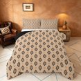 thumbnail image 1 of Manfei Aztec Geometric Queen Comforter Set, Bohemian Southwestern Comforter Sets Queen, Beige, Black Reversible 3 Pieces, 1 Comforter and 2 Pillowcases, 1 of 6