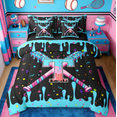 thumbnail image 1 of Manfei Ball Games 7-Piece Twin Bedding Sets,Baseball Ice Cream Bedding Comforter Set For Monogrammed T Lover Reversible, 1 of 6
