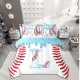 thumbnail image 1 of Manfei Baseball Initial L Bedding Comforter Set 7 Pieces,Ice Cream Full Bedding Set, 1 of 7