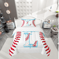 thumbnail image 1 of Manfei Baseball Initial L Twin Comforter Sets 2pcs,Ice Cream Bedding Set, 1 of 6