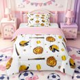thumbnail image 1 of Manfei Baseball Sport Games Twin Comforter Sets,Cute Stars Print Bedding Set,Pink Reversible,2pcs,1 Comforter and 1 Pillowcase, 1 of 7