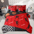 thumbnail image 1 of Manfei Basketball Game Lovers 7-Piece Bedding Comforter Set,Kids Sport Them King Bedding Sets,Ball Gamer Bed Sheets For Boys,Breathable Home Decor Reversible, 1 of 8