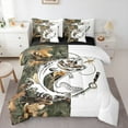thumbnail image 1 of Manfei Bass Big Fish 7 Pieces Bedding Comforter Set,Pike Fish Slihouette Full Bedding Set,Autumn Fall Leaves Fitted Sheet Flat Sheet For Boys Teens,Luxury Bedroom Decor Reversible, 1 of 8