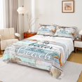 thumbnail image 1 of Manfei Beach Marine Bed Sheets Queen, Lodge Cabin Queen Sheet Sets, Seashell Starfish Bedding Sets Queen Size, Lightweight Bedroom Decorative, 4pcs, 1 of 7