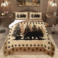 thumbnail image 1 of Homewish Bear Family Animal Full Size Comforter Sets for Adult, Jungle Wildlife Bedding Comforter Set, Rustic Farmhouse Reversible Bedding Sets, Ultra Soft Bedroom Decor, 3pcs, 1 of 8
