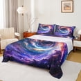 thumbnail image 1 of Manfei Beauty Colorful Galaxy Twin Sheet Sets,Starry Sky Twin Fitted Sheet,Modern Aesthteic Art Flat Sheet For Girls Kids,Microfiber Bedroom Decor,3pcs, 1 of 7