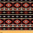 Manfei Black Boho Fabric by the Yard 1 Yard, Red Diamond Home Decor ...