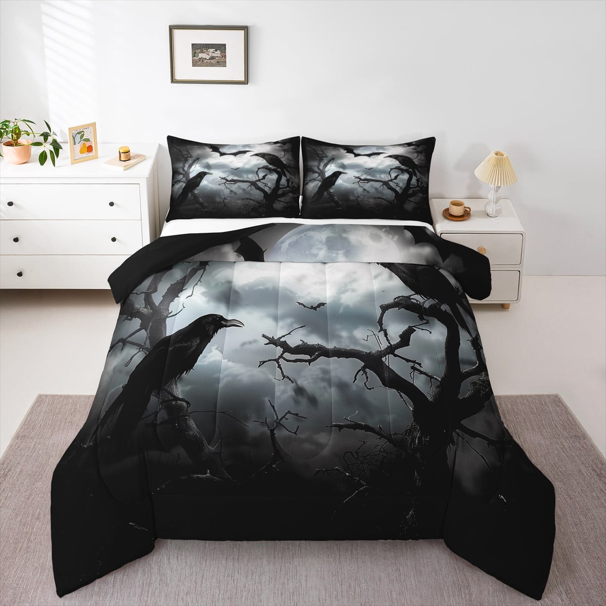 Spooky House 3-Piece Quilted Bedding Set GFTONT1479 main image 0