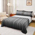 thumbnail image 1 of Manfei Black Gray Full Size Sheets, Neon Gradient Stripe Bed Sheets, Modern Abstract Geometric Sheet Sets, Breathable Home Decor 4pcs, 1 of 7