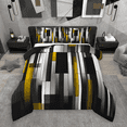 thumbnail image 1 of Manfei Black Orange Gray Queen Comforter Set 3 Pieces, Modern Gradient Stripe Bedding Sets, Contemporary Geometric Bedding Comforter Set, Breathable Home Decor, 1 of 8
