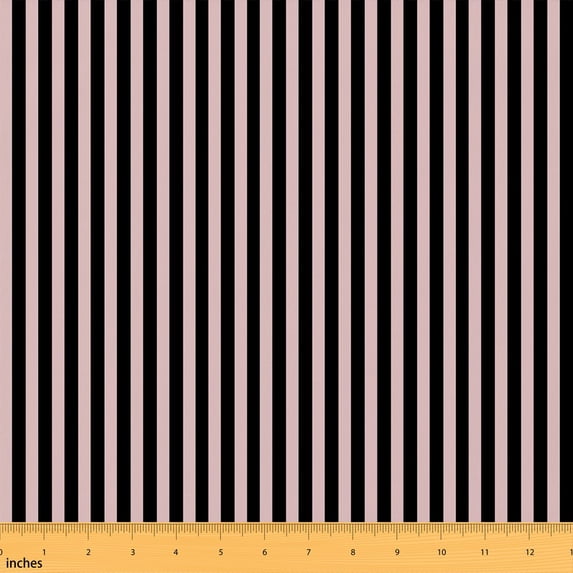 Text Tile Material Manfei Black Pinstripe Fabric by the Yard 3 Yards, White Streak Room ...