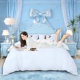 thumbnail image 1 of Manfei Blue Bow Tie P Personalized Initial Queen Duvet Cover Set for Teens Girls,Kids Vintage Leopard Print Letter Bedding,Microfiber Bedroom Decor,3 Pieces,No Comforter, 1 of 5