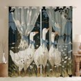 thumbnail image 1 of Manfei Blue Bowtie Duck Black Out Curtains for Boys Girls,Cartoon Bowknot Animal Curtains Pack of 2 (42x63 Each) for Kids Teens,Lightweight Room Decor, 1 of 6