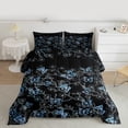 thumbnail image 1 of Manfei Blue Butterfly Print Bedding Comforter Set, Romantic Blossoms Flower Twin Comforter Sets, Vintage French Style Bedding Set, Super Cozy Room Decor, 2-Piece, 1 of 8