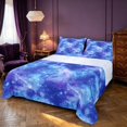 thumbnail image 1 of Manfei Blue Gradient Nebula Queen Sheets,Celestial Stars Design Queen Sheet Sets,4 Pieces,1 Flat Sheet,1 Fitted Sheet and 2 Pillowcases, 1 of 6