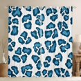 thumbnail image 1 of Manfei Blue Leopard Print Black Out Curtains for Girls, Cheetah Print Curtains Pack of 2 (42x63 Each), Cartoon Animal Theme Bedroom Curtains, Luxury Bedroom Decor, 1 of 6