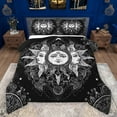 thumbnail image 1 of Manfei bohemian Sun Pattern Bedding Comforter Set,Exotic Boho Twin Comforter Sets,White Black Bedding Set For Boys Girls,Breathable Home Decor Reversible,2 Pieces, 1 of 8