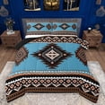 thumbnail image 1 of Manfei Bohemian Aztec Bedding Comforter Set 2pcs for Children Teens Adults,Exotic Style Twin Comforter Sets Microfiber,Hippie Tribal Breathable Bedding Set,Ultra Soft Home Decor,Reversible, 1 of 8