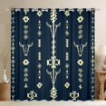 thumbnail image 1 of Manfei Bohemian Aztec Black Out Curtains for Adult, Hippie Sheep Skull Curtains Pack of 2 (42x63 Each), Mandala Boho Style Bedroom Curtains, Black Out Curtains Home Decor, 1 of 6