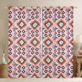 thumbnail image 1 of Manfei Bohemian Aztec Blackout Curtains Set of 2 (52x84 Each) for Adult, Pink Blue Tribal Geometric Window Curtains, Southwestern Curtains and Drapes, Curtains and Drapes Room Decor, 1 of 6