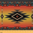 thumbnail image 1 of Manfei Bohemian Aztec Sewing & Crafting Fabric (3 Yards), Boho Triangle Rhombus Home Decor Fabric by the Yard, Vintage Brown Orange DIY Fabric, 1 of 6
