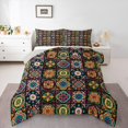 thumbnail image 1 of Manfei Bohemian Damask Mandala Bedding Comforter Set 2pcs for Female Men,Geometric Plaid Twin Comforter Sets Microfiber,Exotic Style Breathable Bedding Set,Ultra Soft Home Decor,Reversible, 1 of 8